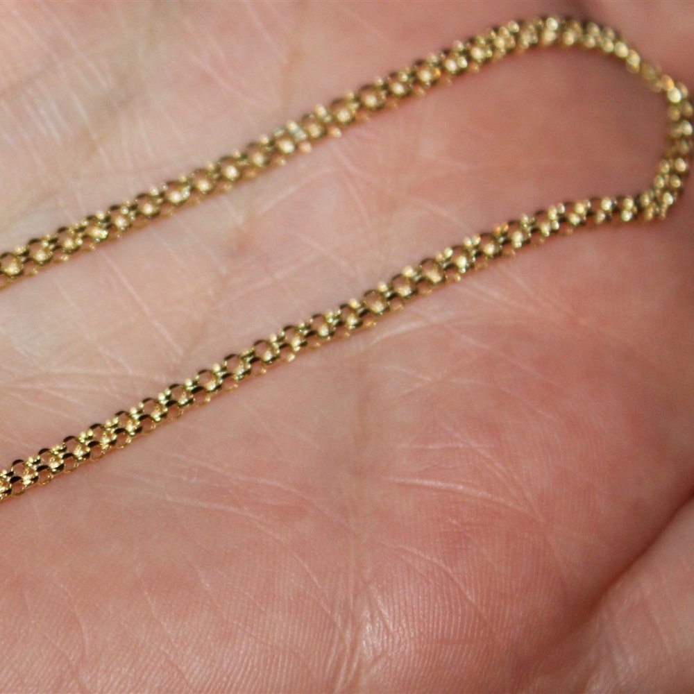 Solid 14K yellow gold marked 14K 7inch thick clasp Bracelet